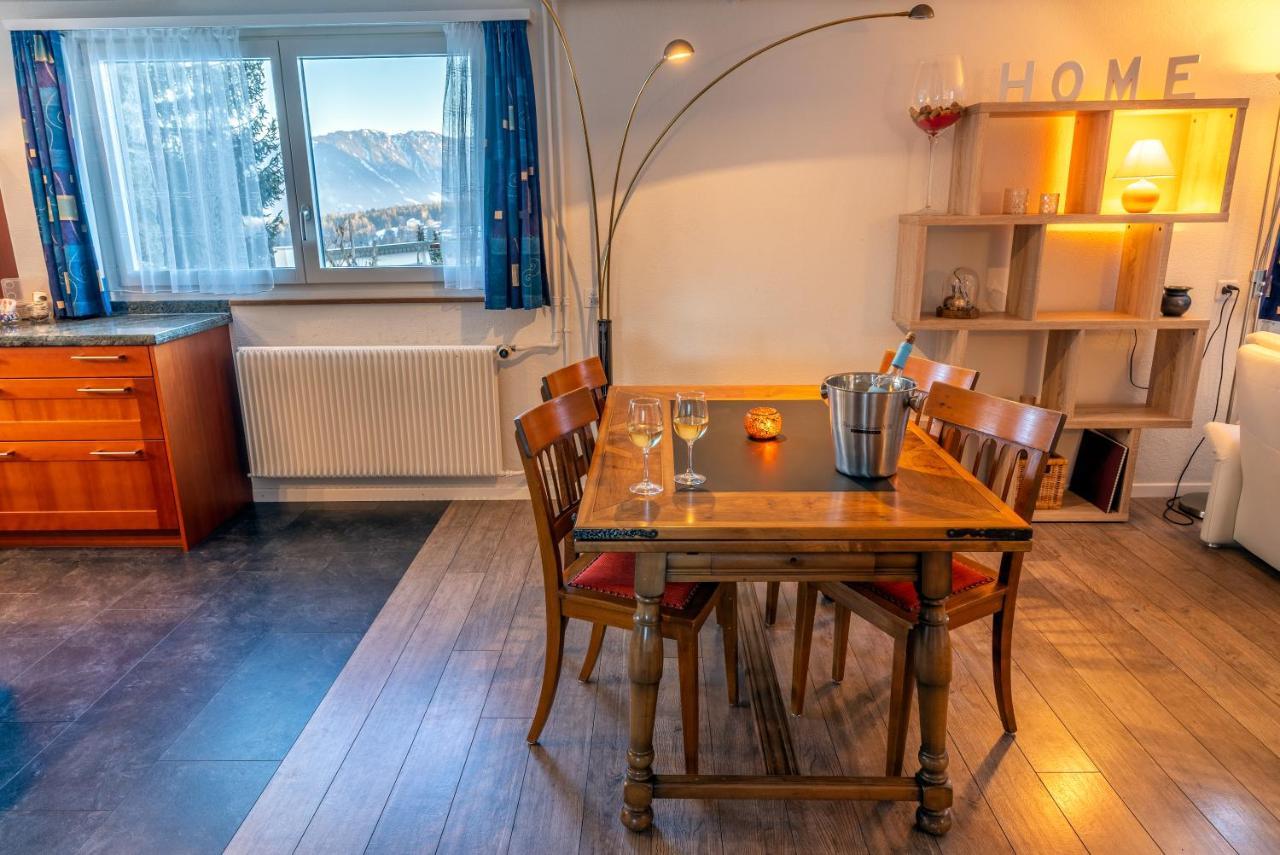 Charmantes Apartment Mit Grossem Garten .Kids4Free. Flims Exteriér fotografie